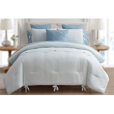 Solid color texture with the design deco comforter set