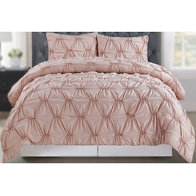 Hot sale pleated 3 pieces comforter set