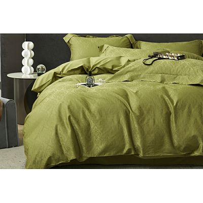 Best Selling Deep Green cotton 300 TC King Size Bedsheet With 2 Pillow Covers Plain Bedsheet Set For Home & Hotel Use