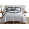 Solid color texture with the design deco comforter set