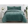 3 Pieces Crinkle velvet quilt set