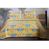 Printed with ruffled, tassel deco quilt set